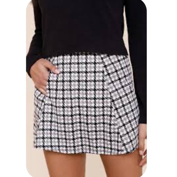 Jolie & Joy by FCT With Love Dresses & Skirts - Jolie & Joy (Nordstrom) Houndstooth Mini Skater Skirt